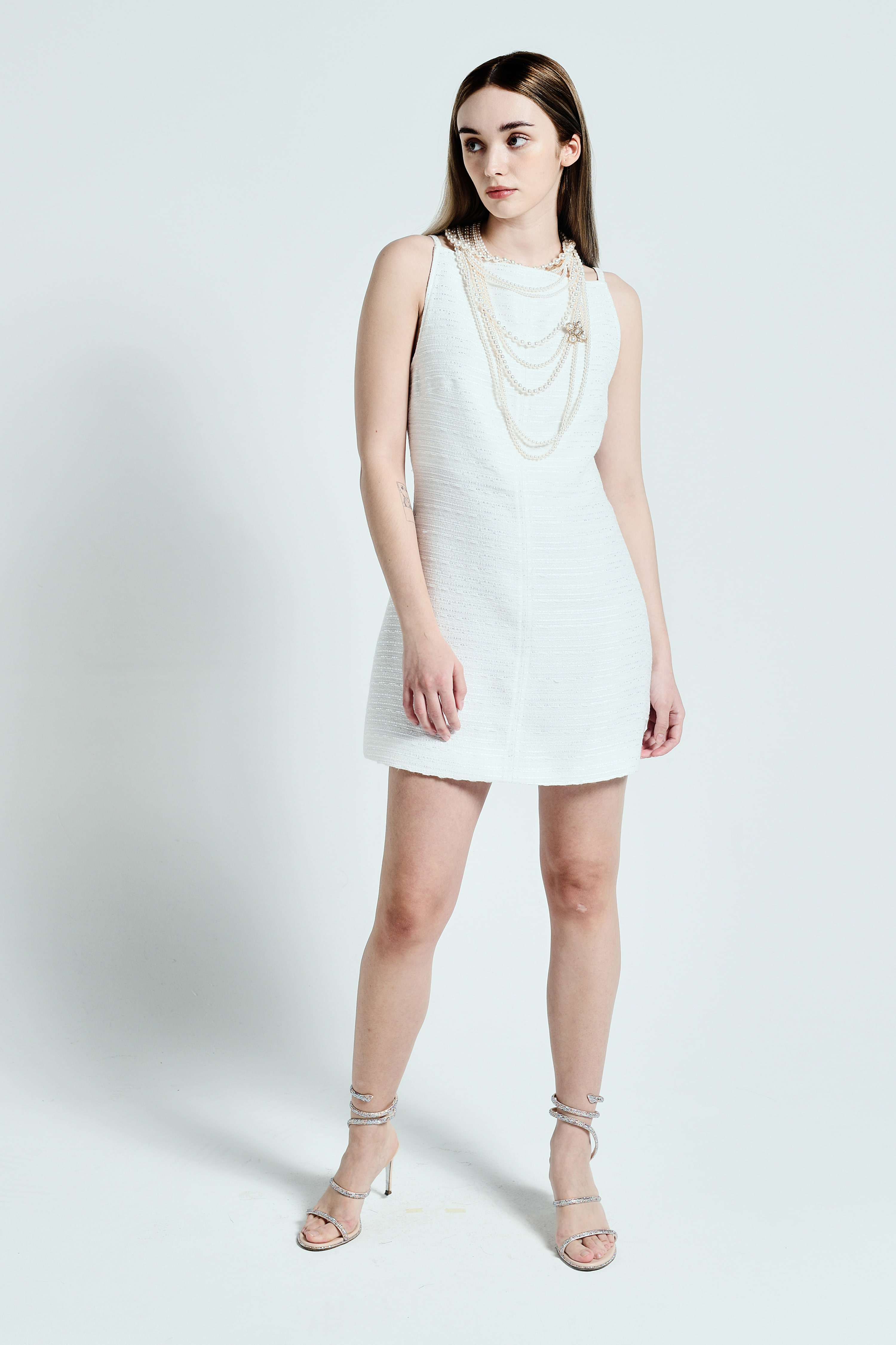 Saloni Mini White Dress